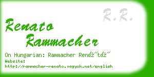 renato rammacher business card